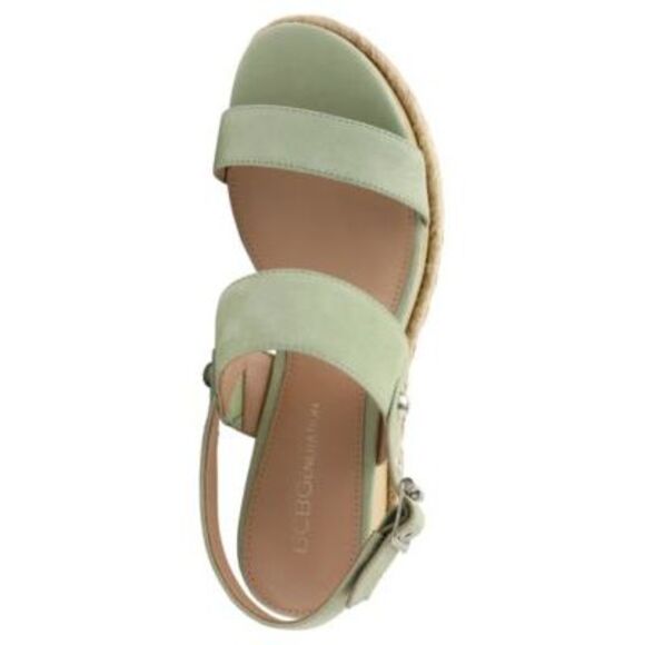 BCBGENERATION Womens Green 1-1/2" Platform Allia Wedge Shoes 6.5 M - Picture 3 of 4